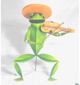 PMA-174   Frog with Violin 24.5